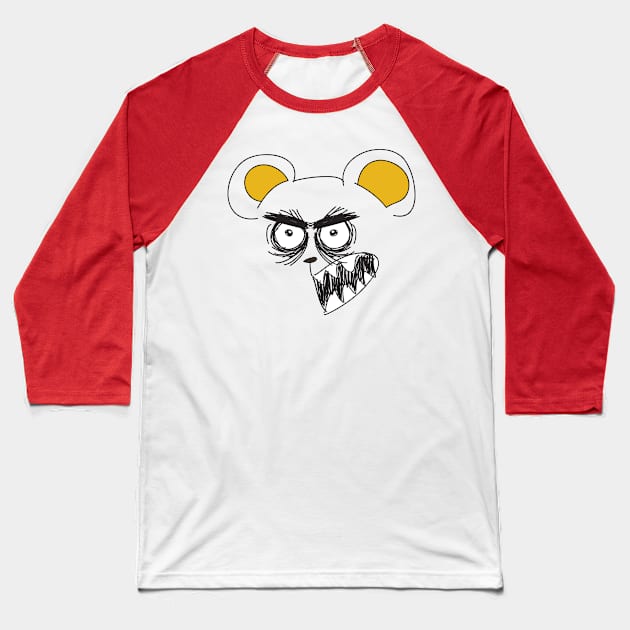 angry bear Baseball T-Shirt by Namarqueza